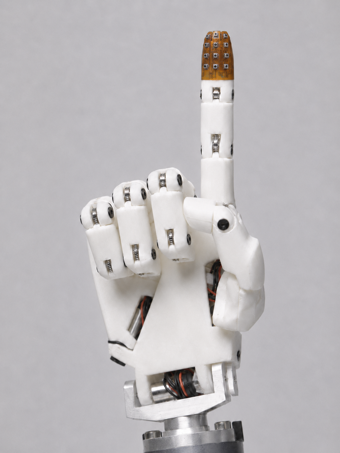Tactile fingertip on an InMoov robot hand