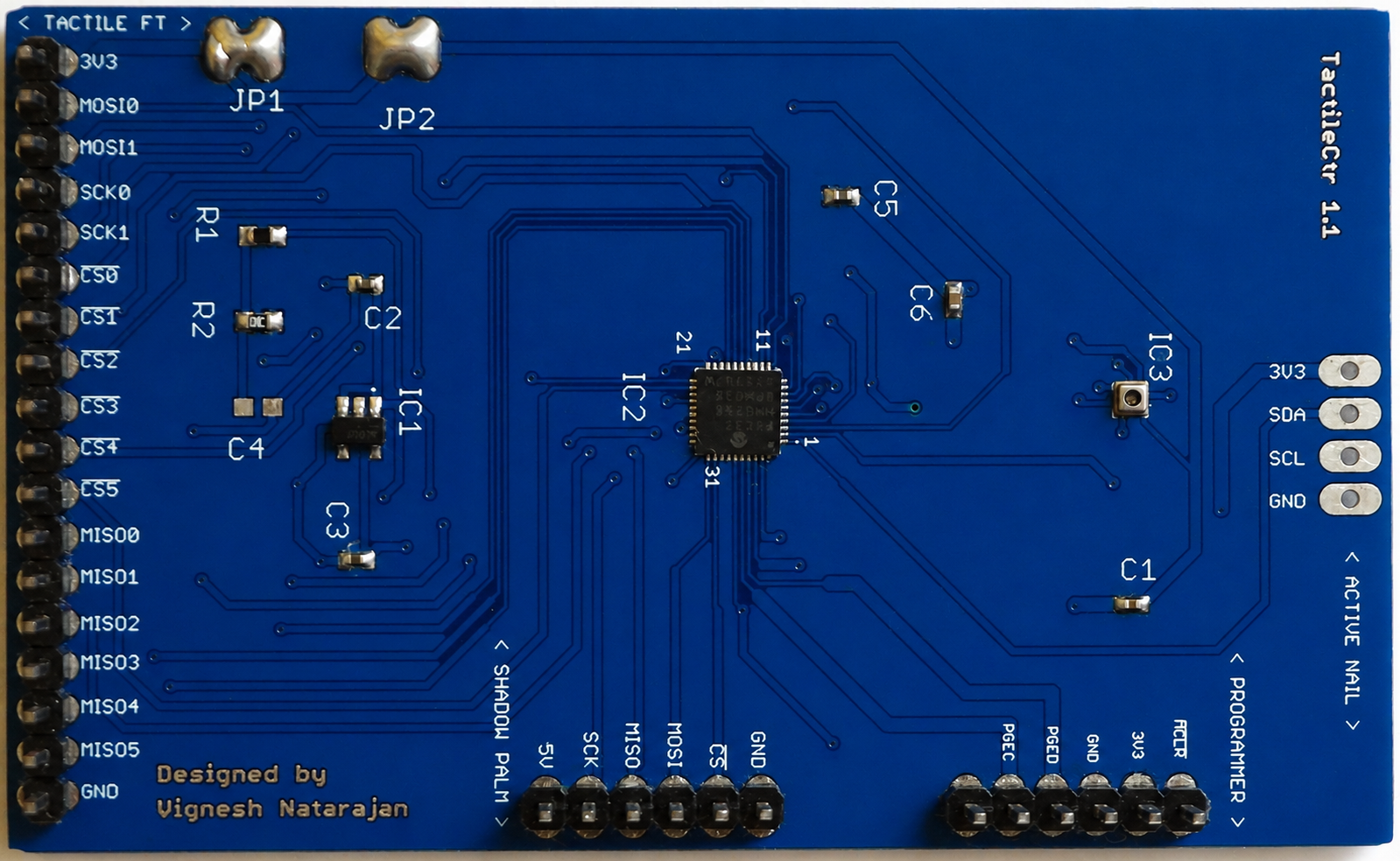 Populated tactile controller module